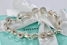 Load image into Gallery viewer, Tiffany &amp; Co. 1837 Silver Spinning Donut Circle Links Chain 8&quot; Bracelet
