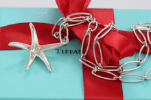 Load image into Gallery viewer, Tiffany &amp; Co. Elsa Peretti Silver XL Starfish Pendant Link Necklace
