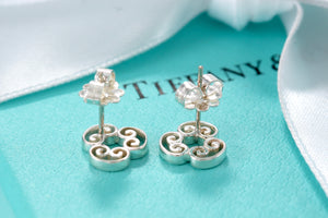 Tiffany & Co. Paloma Picasso Silver Venezia Goldoni Triplo Heart Earrings