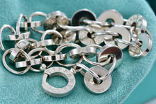 Load image into Gallery viewer, Tiffany &amp; Co. 1837 Silver Spinning Donut Circle Links Chain 8&quot; Bracelet
