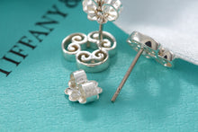 Load image into Gallery viewer, Tiffany &amp; Co. Paloma Picasso Silver Venezia Goldoni Triplo Heart Earrings
