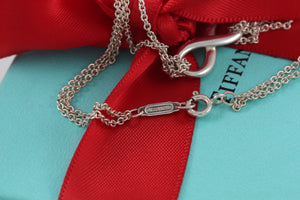 Tiffany & Co. Infinity Silver Double Chain Necklace