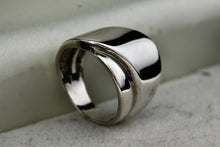 Load image into Gallery viewer, Sterling Silver Criss Cross Wrap Extra Wide Band Ring Size 7
