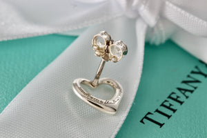 Tiffany & Co. Elsa Peretti Silver Small 11mm Open Heart Earring *SINGLE*