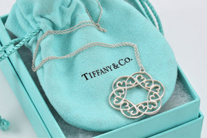 Tiffany & Co. Paloma Picasso Silver Multi Loving Hearts Swirl Necklace