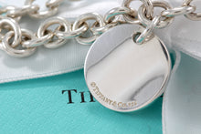 Load image into Gallery viewer, Tiffany &amp; Co. Silver Notes Small Wavy Round Tag Bracelet
