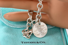 Load image into Gallery viewer, Tiffany &amp; Co. Silver Notes Small Wavy Round Tag Bracelet
