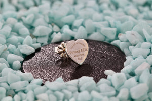 Return To Tiffany & Co. Silver Mini Heart Stud Earring *SINGLE*