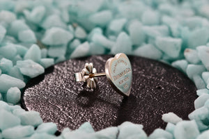 Return To Tiffany & Co. Silver Mini Heart Stud Earring *SINGLE*