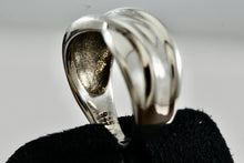 Load image into Gallery viewer, Sterling Silver Criss Cross Wrap Wide band Ring Size 7
