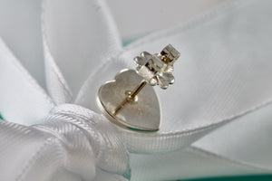 Return To Tiffany & Co. Silver Mini Heart Stud Earring *SINGLE*