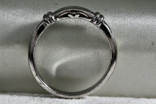 Load image into Gallery viewer, Sterling Silver Double Knot Narrow Band Ring Size 8
