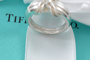 Tiffany & Co. Silver Signature "X" Silver Band Ring