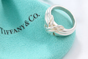 Tiffany & Co. Silver Signature "X" Silver Band Ring