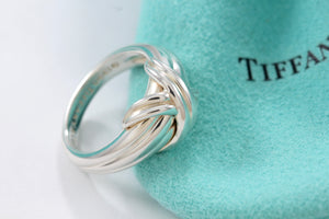 Tiffany & Co. Silver Signature "X" Silver Band Ring