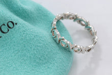 Load image into Gallery viewer, Tiffany &amp; Co. Paloma Picasso Silver xoxo Hugs &amp; Kisses Narrow Band Ring

