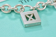 Load image into Gallery viewer, Tiffany &amp; Co. Silver Letter &quot;X&quot; Padlock Pendant 16&quot; Necklace
