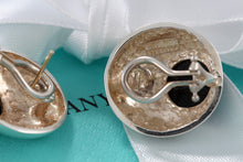 Load image into Gallery viewer, Tiffany &amp; Co. Silver Onyx Clip-On Dome Earrings Vintage
