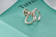 Load image into Gallery viewer, Tiffany &amp; Co. Elsa Peretti Silver Small Open Heart Screw-back Earring *SINGLE*
