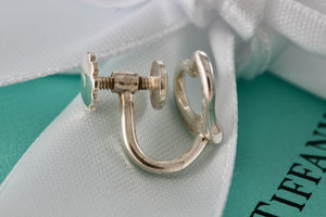 Tiffany & Co. Elsa Peretti Silver Small Open Heart Screw-back Earring *SINGLE*