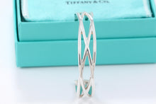 Load image into Gallery viewer, Tiffany &amp; Co. Silver Weave Knot Cuff Bracelet

