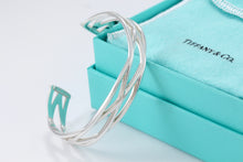 Load image into Gallery viewer, Tiffany &amp; Co. Silver Weave Knot Cuff Bracelet
