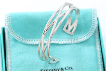 Load image into Gallery viewer, Tiffany &amp; Co. Silver Weave Knot Cuff Bracelet
