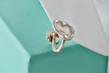 Load image into Gallery viewer, Tiffany &amp; Co. Elsa Peretti Silver Small Open Heart Screw-back Earring *SINGLE*
