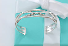 Load image into Gallery viewer, Tiffany &amp; Co. Silver Weave Knot Cuff Bracelet

