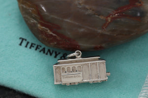 Tiffany & Co. Silver Diamond Cable Car Charm