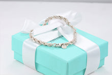 Load image into Gallery viewer, Tiffany &amp; Co. Silver Twist Rope Chain Bracelet
