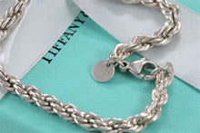 Load image into Gallery viewer, Tiffany &amp; Co. Silver Twist Rope Chain Bracelet
