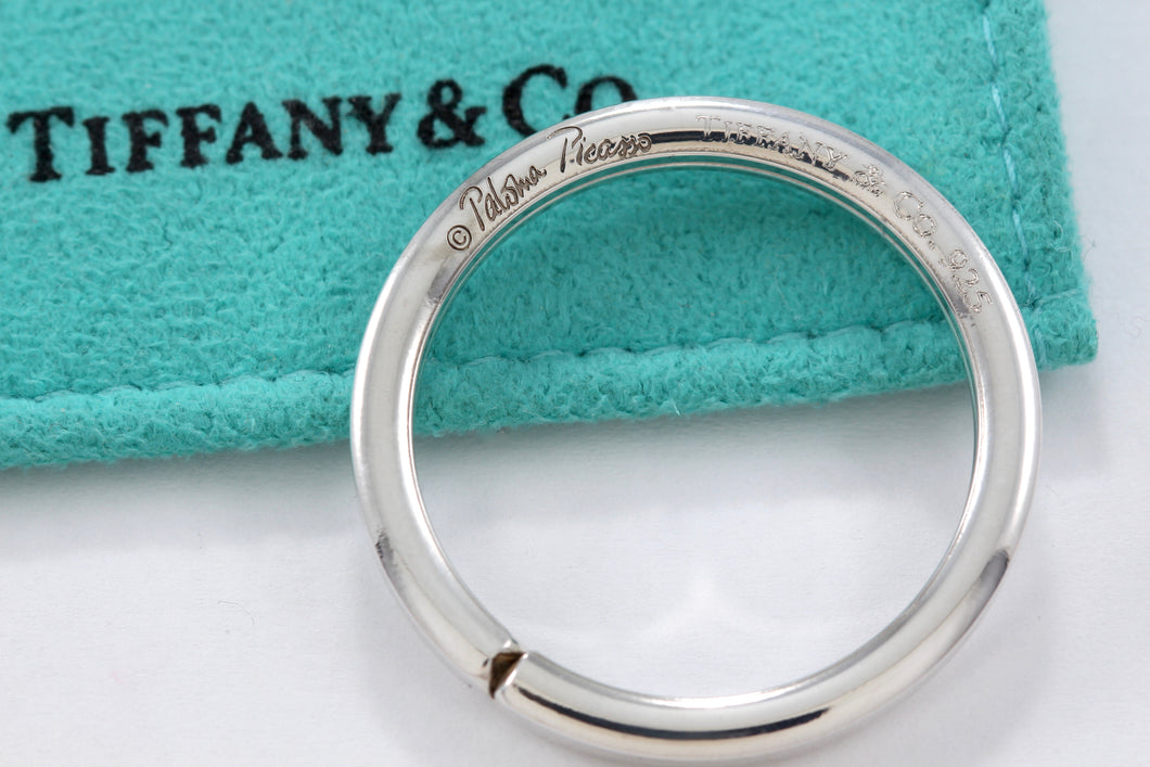 Tiffany & Co. Paloma Picasso Silver Circle Key Ring Keychain