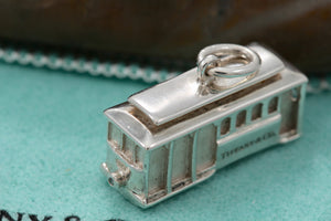 Tiffany & Co. Silver Diamond Cable Car Charm
