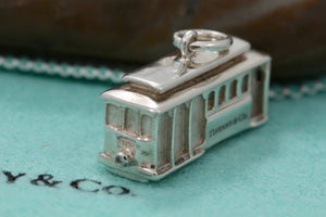 Tiffany & Co. Silver Diamond Cable Car Charm