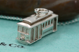 Tiffany & Co. Silver Diamond Cable Car Charm