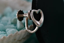 Load image into Gallery viewer, Tiffany &amp; Co. Elsa Peretti Silver Small Open Heart Screw-back Earring *SINGLE*
