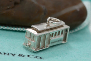 Tiffany & Co. Silver Diamond Cable Car Charm