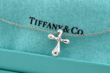 Load image into Gallery viewer, Tiffany &amp; Co. Elsa Peretti Silver Small Bubble Cross Necklace
