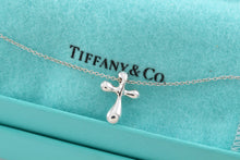 Load image into Gallery viewer, Tiffany &amp; Co. Elsa Peretti Silver Small Bubble Cross Necklace
