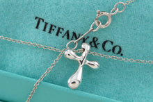 Load image into Gallery viewer, Tiffany &amp; Co. Elsa Peretti Silver Small Bubble Cross Necklace
