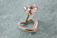 Load image into Gallery viewer, Tiffany &amp; Co. Elsa Peretti Silver Small Open Heart Stud Earring w/ 14K Gold Post *SINGLE*
