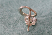 Load image into Gallery viewer, Tiffany &amp; Co. Elsa Peretti Silver Small Open Heart Stud Earring w/ 14K Gold Post *SINGLE*
