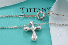 Load image into Gallery viewer, Tiffany &amp; Co. Elsa Peretti Silver Small Bubble Cross Necklace
