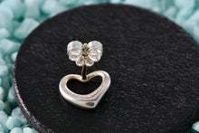 Load image into Gallery viewer, Tiffany &amp; Co. Elsa Peretti Silver Small Open Heart Stud Earring w/ 14K Gold Post *SINGLE*
