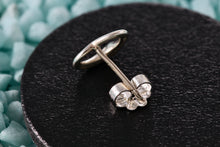 Load image into Gallery viewer, Tiffany &amp; Co. Elsa Peretti Silver Small Open Heart Stud Earring w/ 14K Gold Post *SINGLE*
