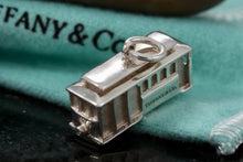 Load image into Gallery viewer, Tiffany &amp; Co. Silver Diamond Cable Car Charm
