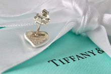 Load image into Gallery viewer, Tiffany &amp; Co. Elsa Peretti Silver Vintage Small Full Heart Stud Earring *SINGLE*
