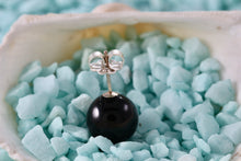 Load image into Gallery viewer, Tiffany &amp; Co. Silver 10mm Black Onyx Ball Bead Stud Earring *SINGLE*
