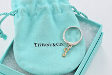 Load image into Gallery viewer, Tiffany &amp; Co. 18K Gold &amp; Silver Dangle Mini Key Ring Band
